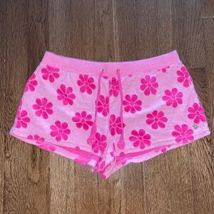 Juicy cotton shorts, pink, size XS
